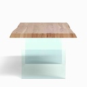 Brooks Dining Table - Glass Base
