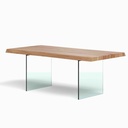 Brooks Dining Table - Glass Base