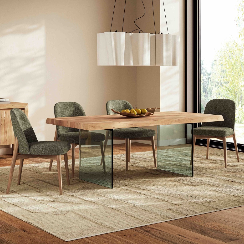 Brooks Dining Table - Glass Base