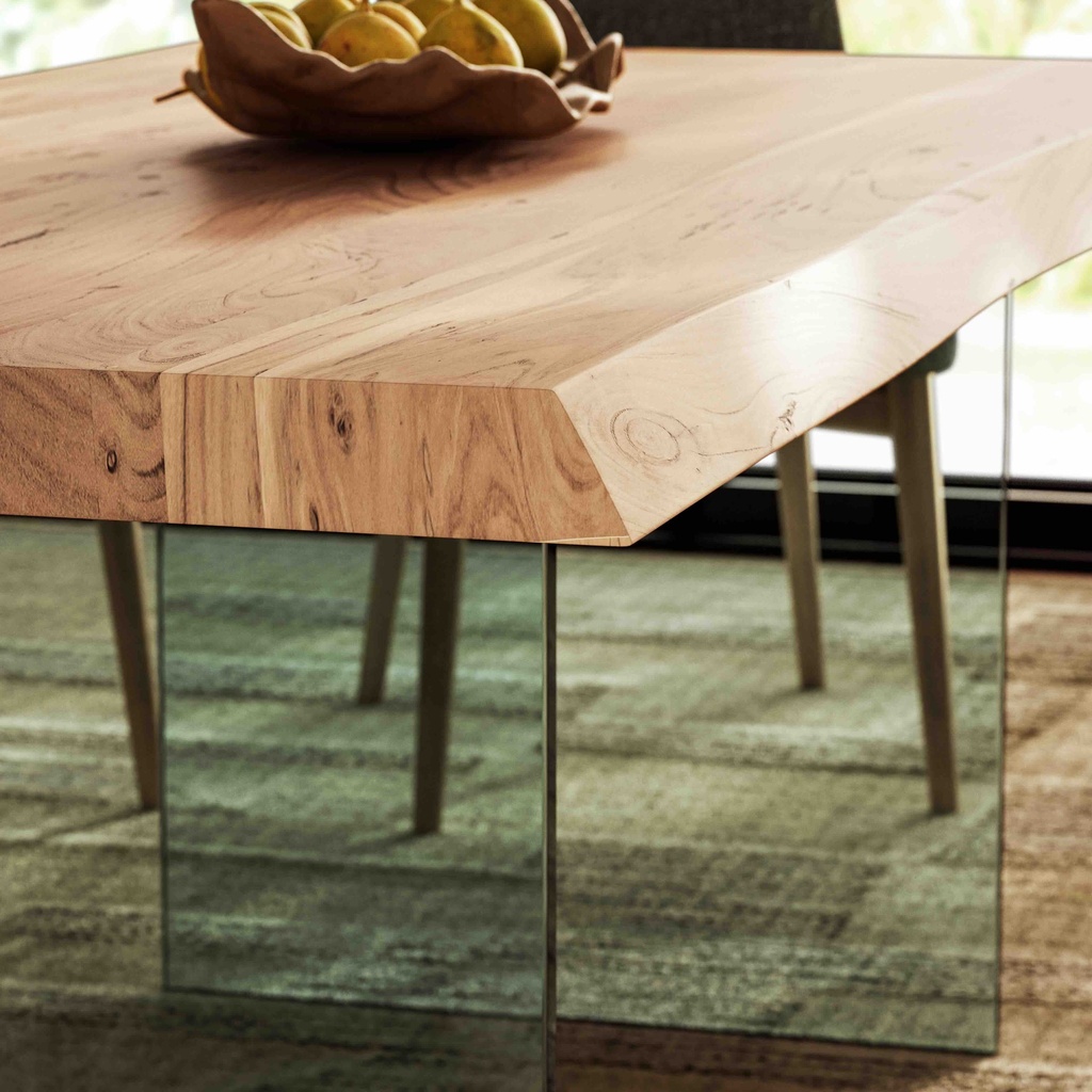 Brooks Dining Table - Glass Base