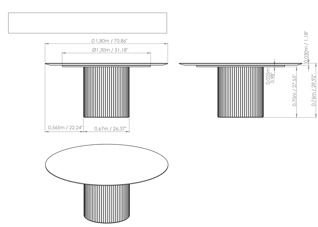 Atenas Round Dining Table