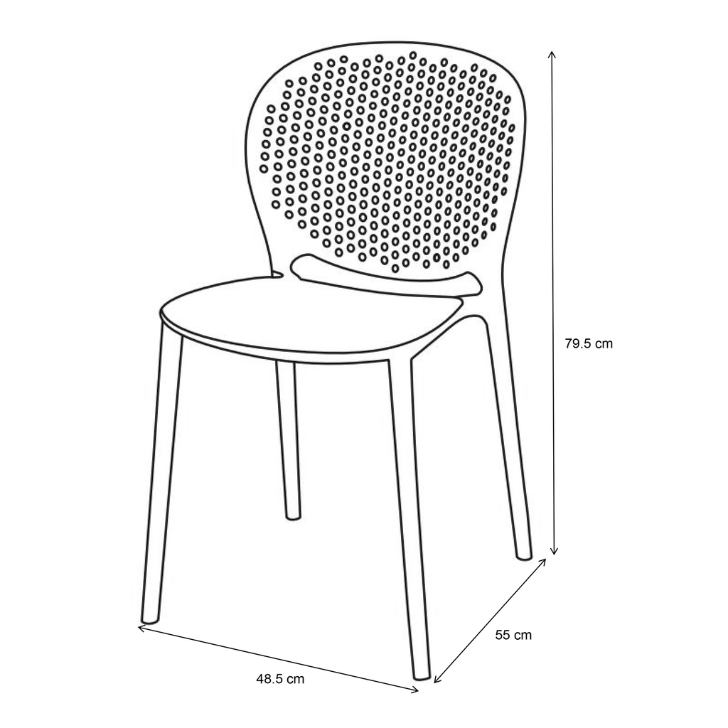 Bailey Outdoor Stacking Chair (set of 4)