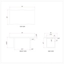 Brooks Dining Table - U Base