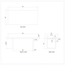 Brooks Dining Table - U Base