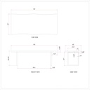 Brooks Dining Table - U Base