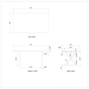 Brooks Dining Table - X Base