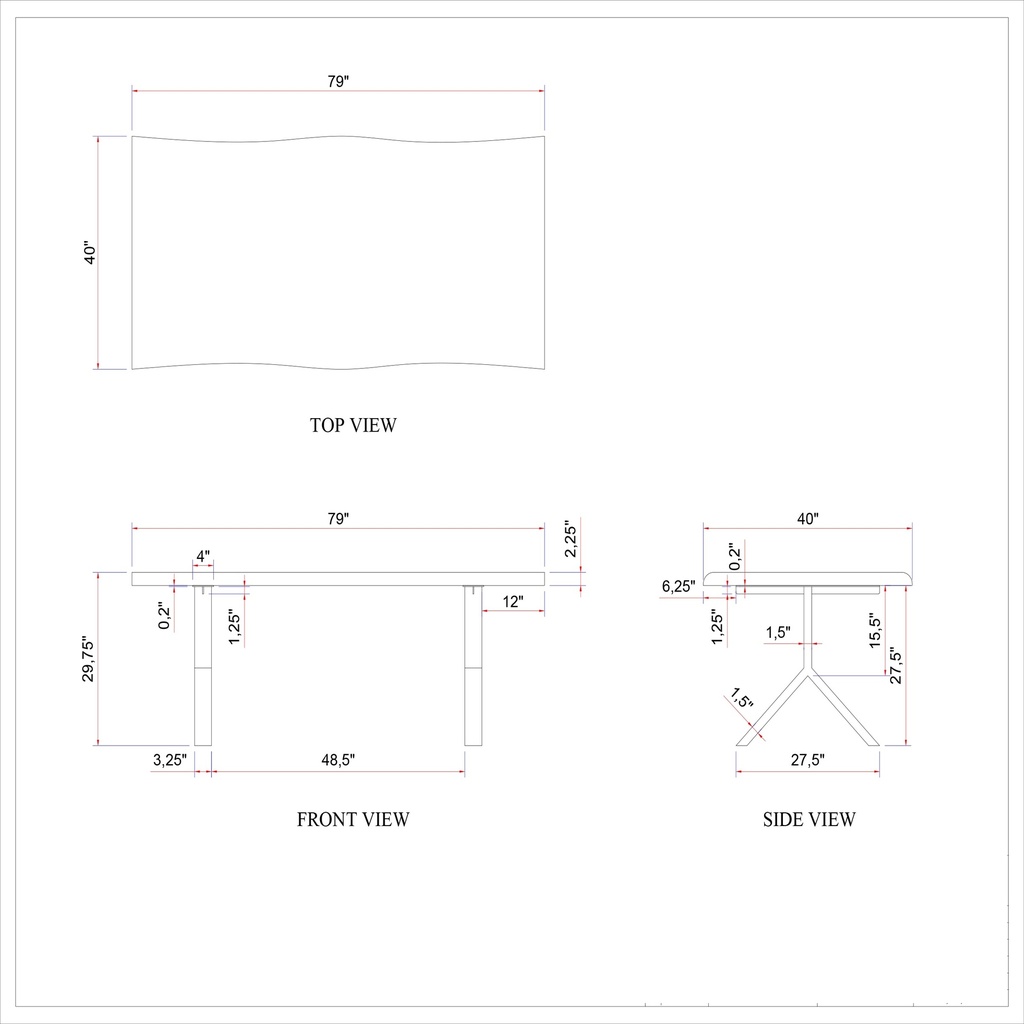 Brooks Dining Table - Y Base