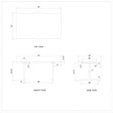 Brooks Dining Table - T Base