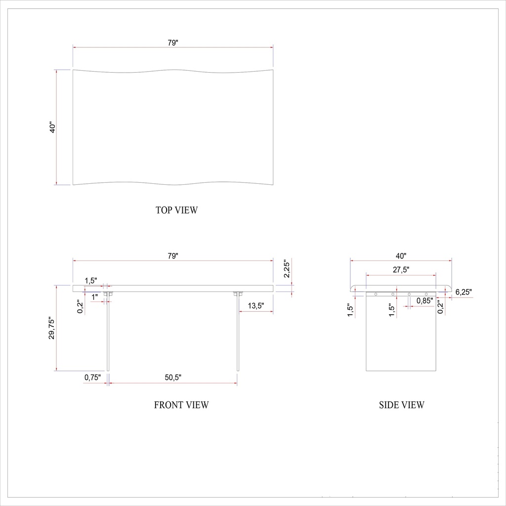 Brooks Dining Table - Glass Base
