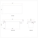 Brooks Dining Table - Glass Base