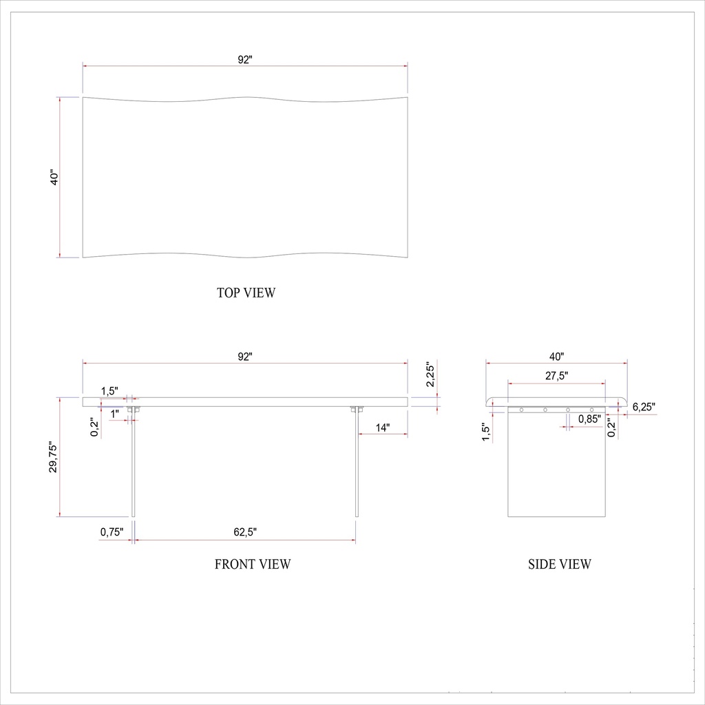 Brooks Dining Table - Glass Base