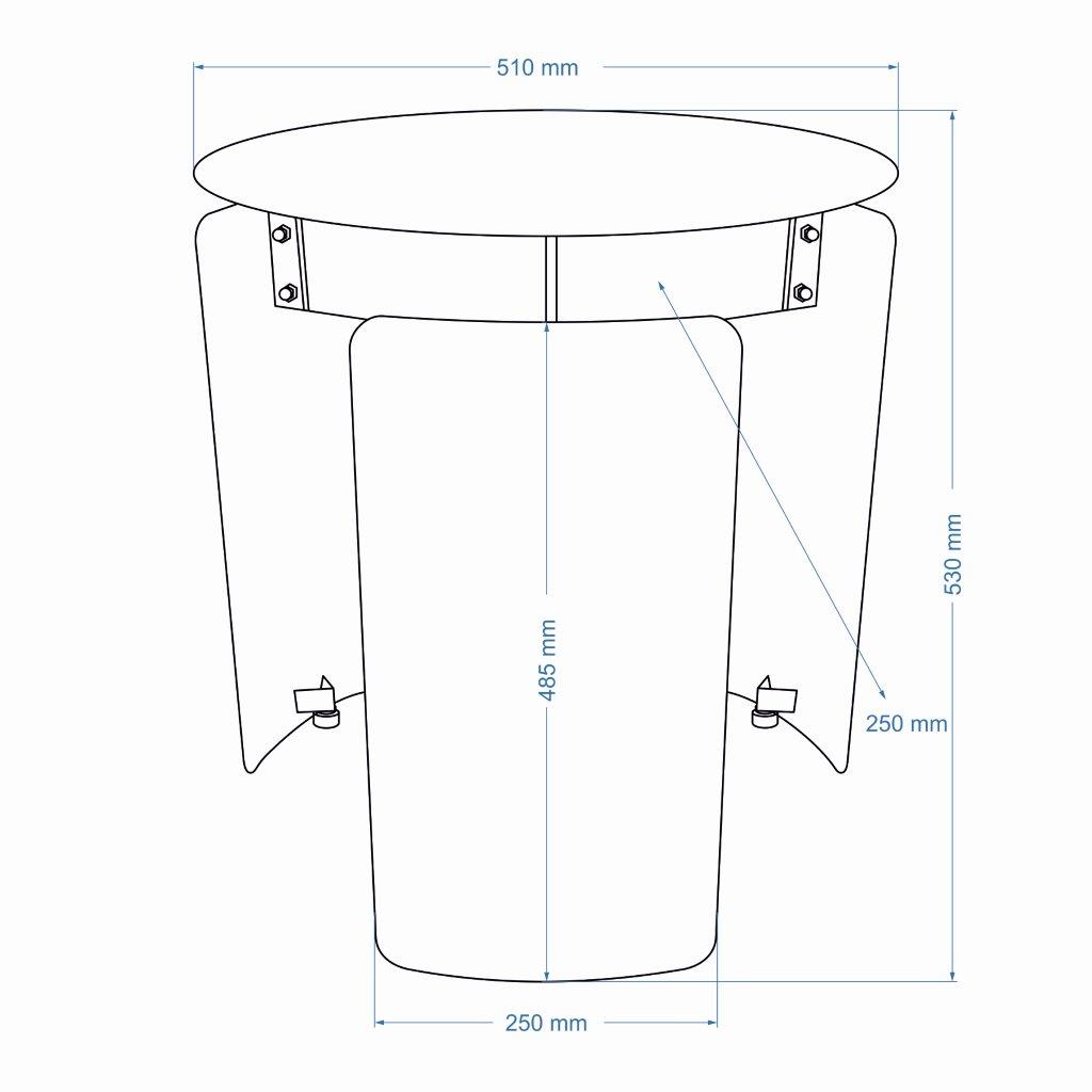 Senshi Industrial End Table