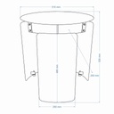 Senshi Industrial End Table