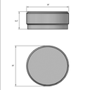 Barrel 39" Coffee Table