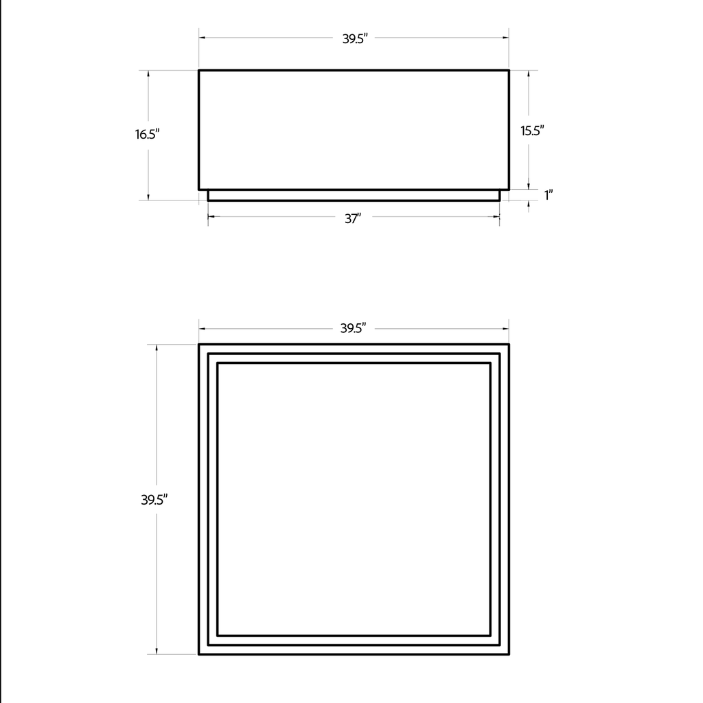 Bloc Square Coffee Table