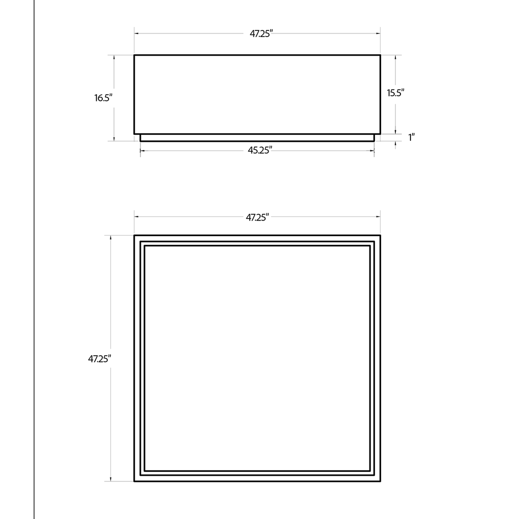 Bloc Square Coffee Table