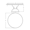 Spindle 59" Round Dining Table