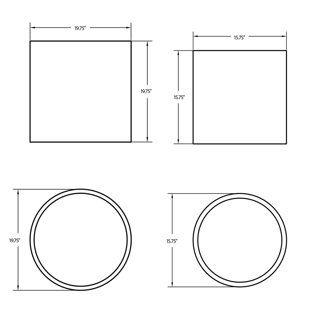 Una Pedestal (Set of 2)
