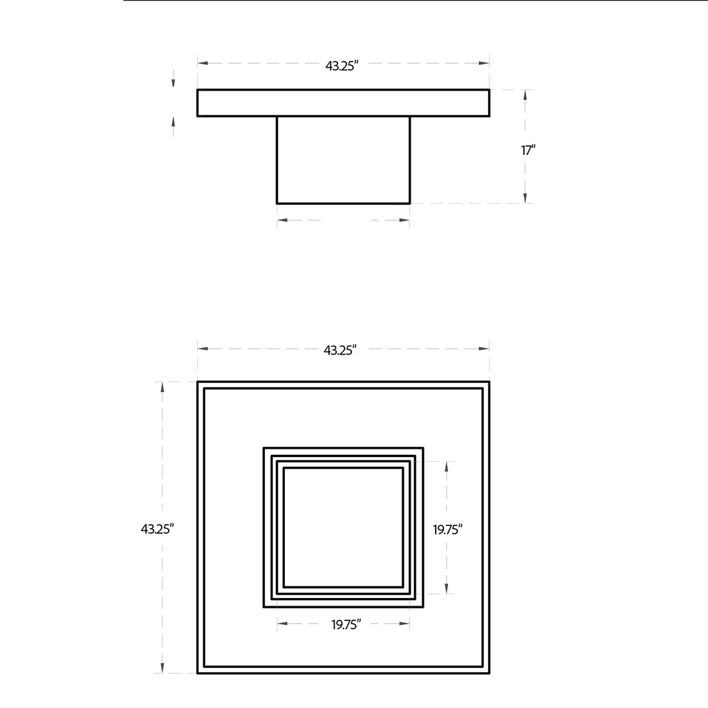 Una Square Coffee Table