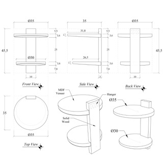 Lucy Wall Mounted Nightstand