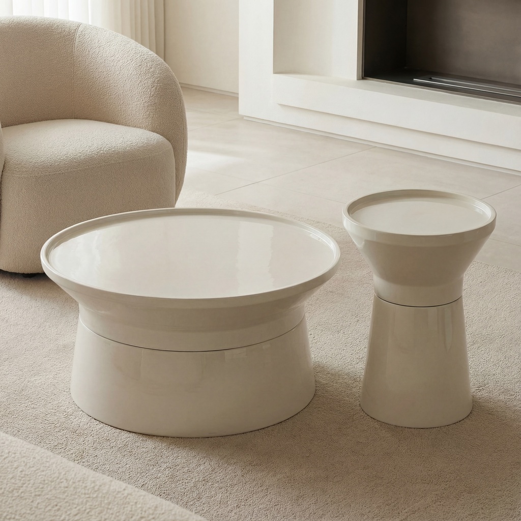 Sabine Enamel End Table