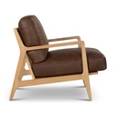 Carmelo Genuine Leather Accent Chair