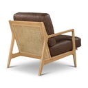 Carmelo Genuine Leather Accent Chair