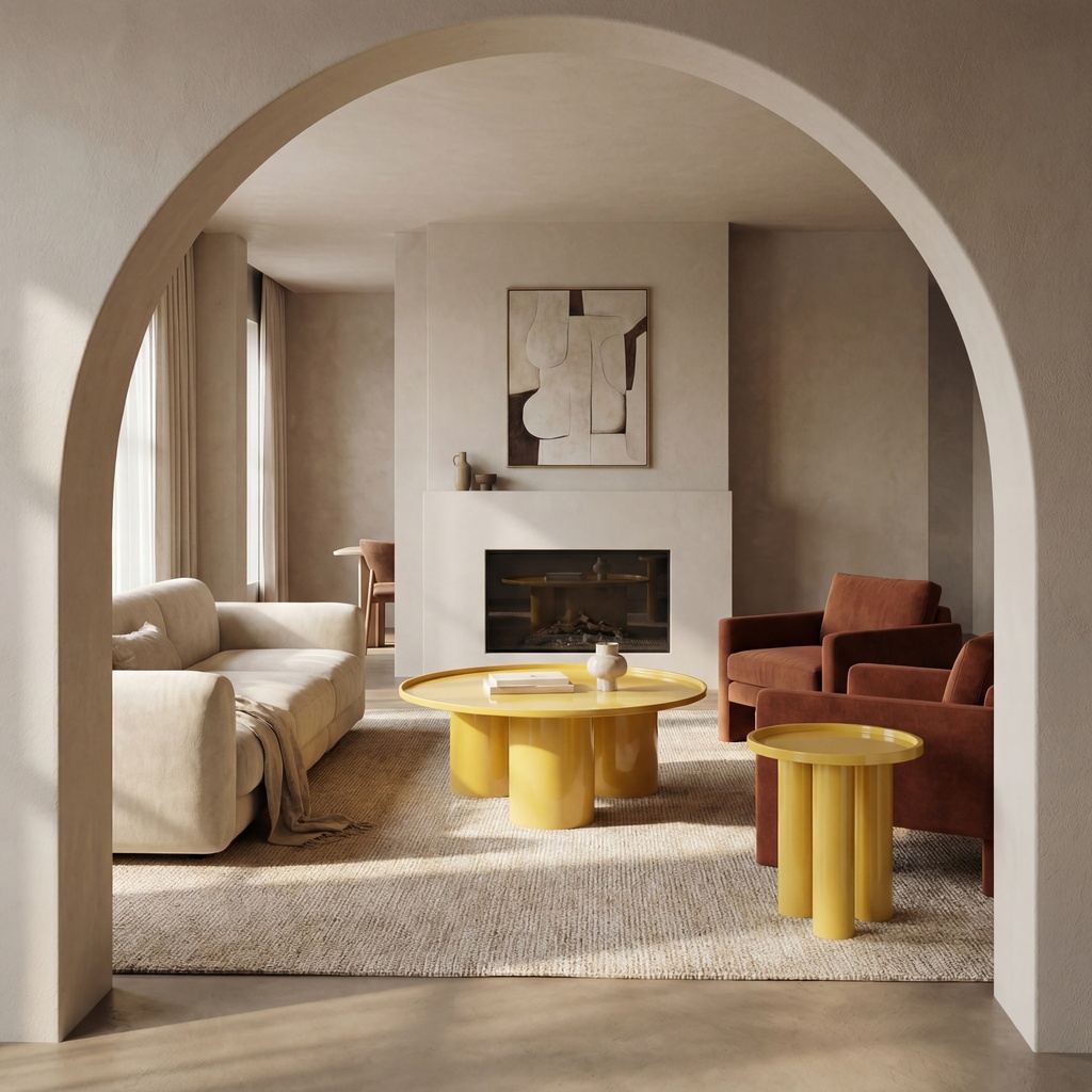 Sofia Enamel Coffee Table