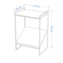 Noemi Enamel Magazine End Table