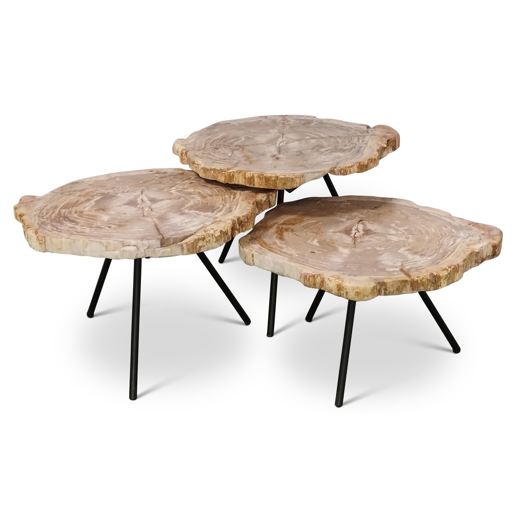 Jeno Nesting Coffee Table (set of 3) - Natural Light