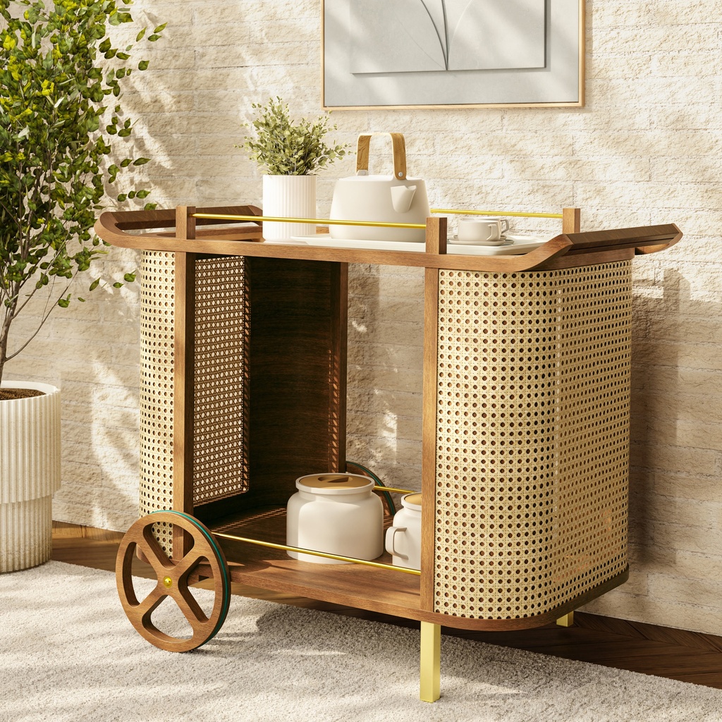 Dinda Cane Bar Cart