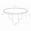 Sofia Enamel Coffee Table