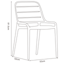 Jasper Outdoor Stacking Side Chair (set of 4)