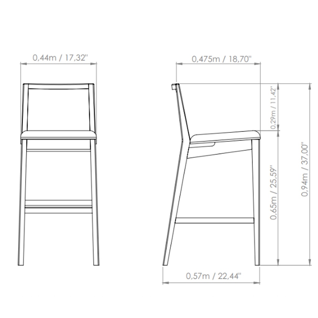 Nardia Cane Counter Stool