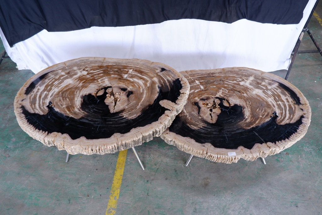 Lastra Coffee Table - Natural Dark (Set of 2)