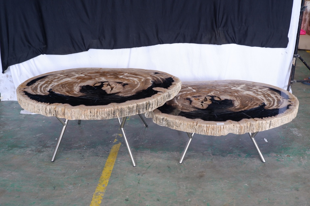 Lastra Coffee Table - Natural Dark (Set of 2)