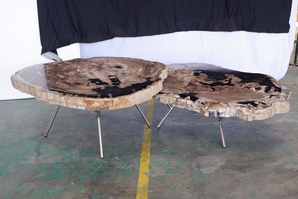 Lastra Coffee Table - Natural Dark (Set of 2)