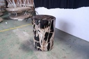 Polished Petrified Wood Stump - Natural Dark