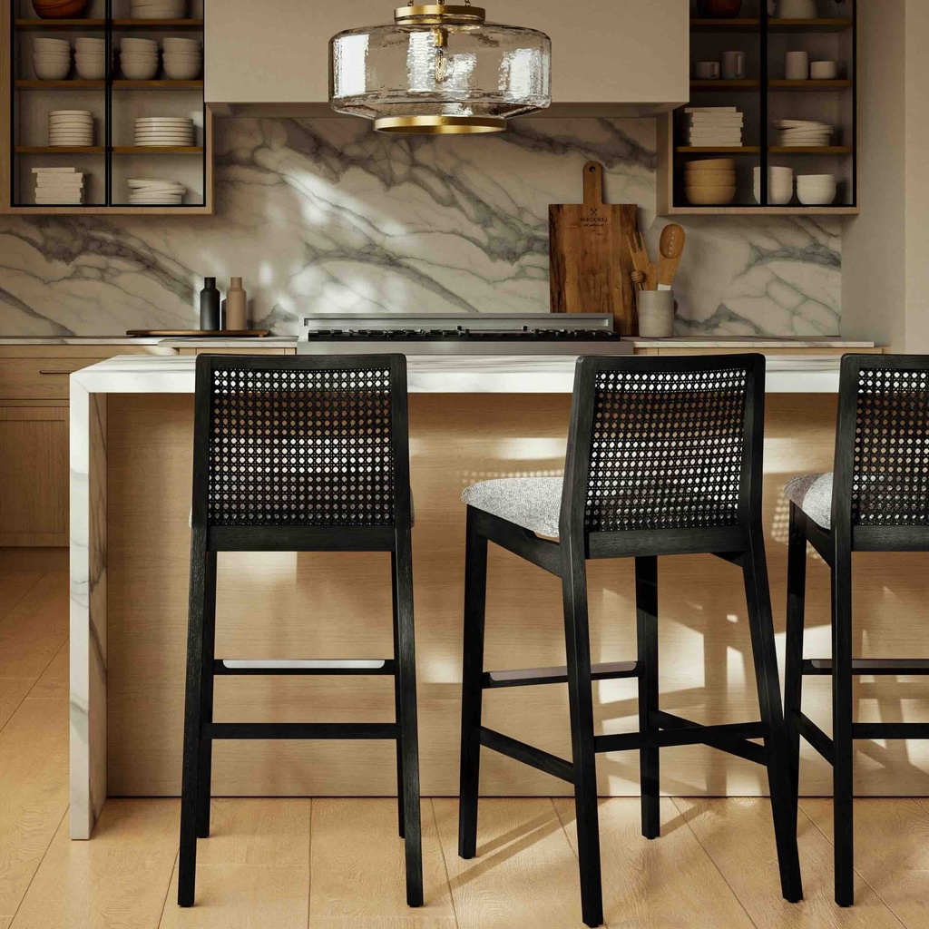 Nardia Cane Counter Stool