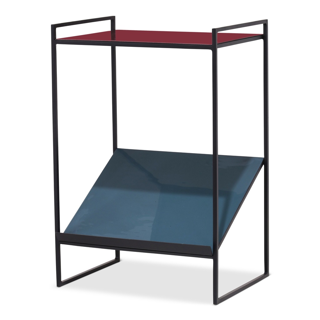 Noemi Enamel Magazine End Table