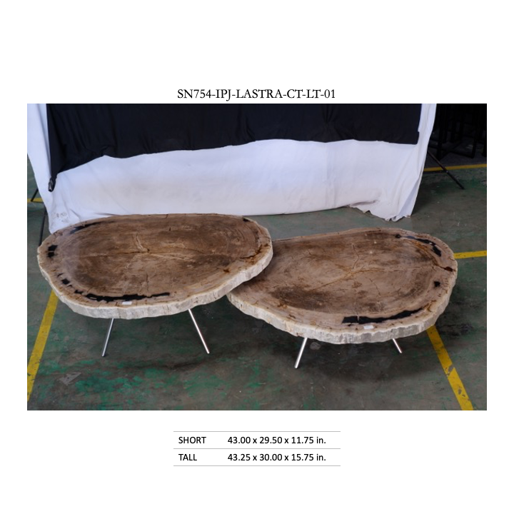 Lastra Coffee Table - Natural Light (Set of 2)