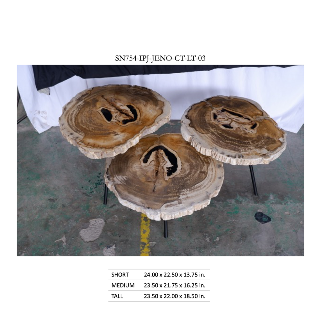 Jeno Nesting Coffee Table (set of 3) - Natural Light